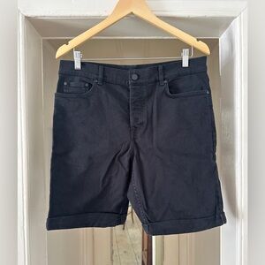 COS Men’s Black Denim Shorts sz 31